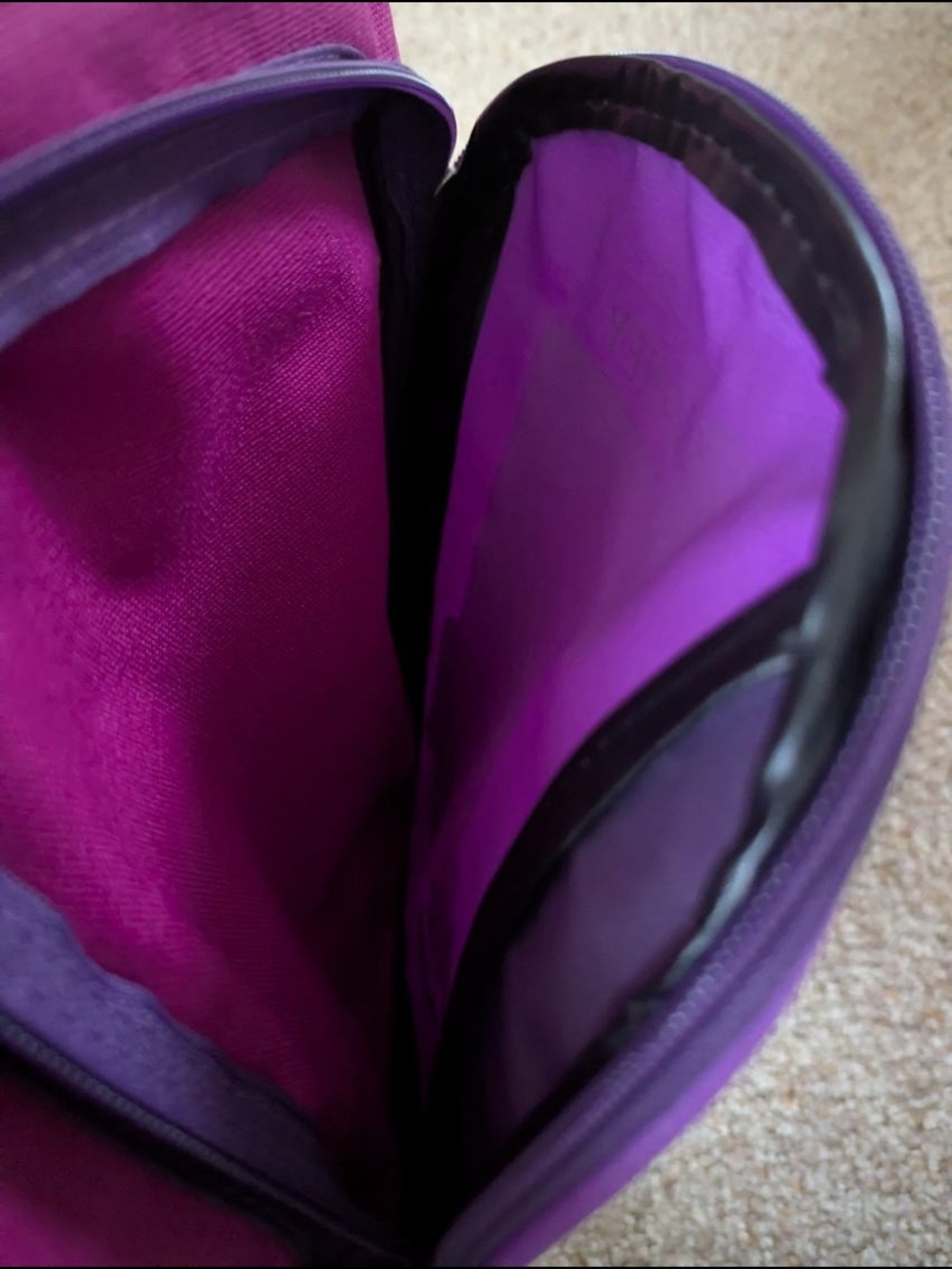 Barney Kids Purple & Pink Backpack with Flower Design - Picture 3 of 3
